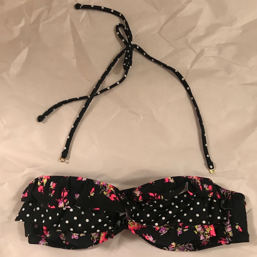 Victoria’s Secret Ruffle Pattern Bikini top 34A - Picture 2 of 7